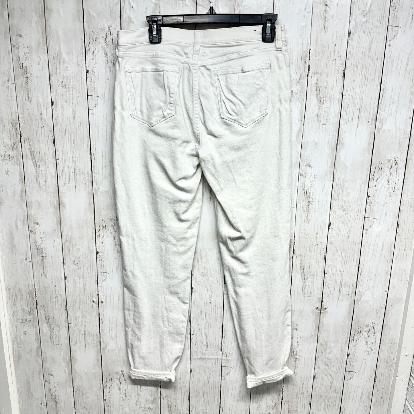 J.Crew Classic Straight Jeans Women's 29/30 White Stretch Denim High Rise Casual