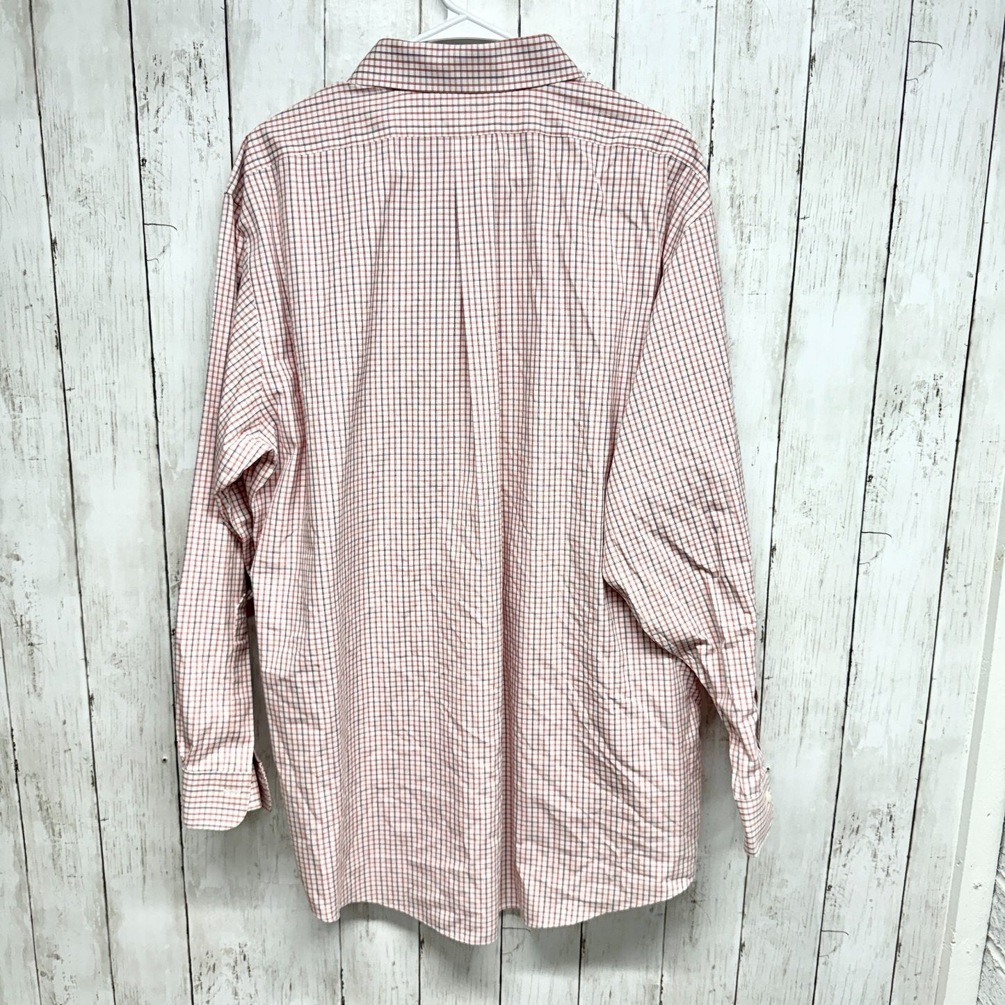 VTG BROOKS BROTHERS Button Down Men Size 17-34 100% Supima Cotton red Striped