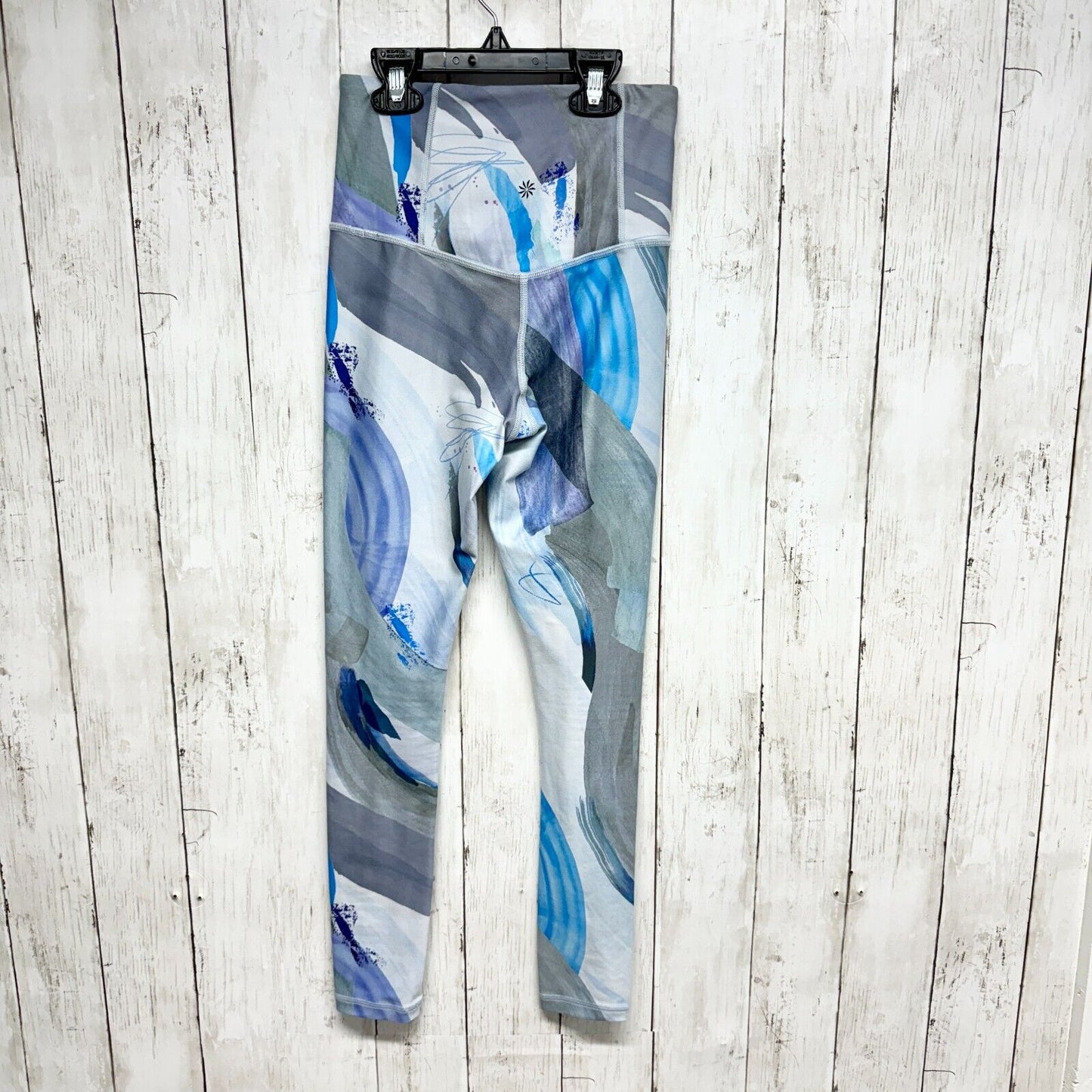 ATHLETA Leggings Elation 7/8 Tight Vibrance Snowfall Blue Yoga Sporty Pull On