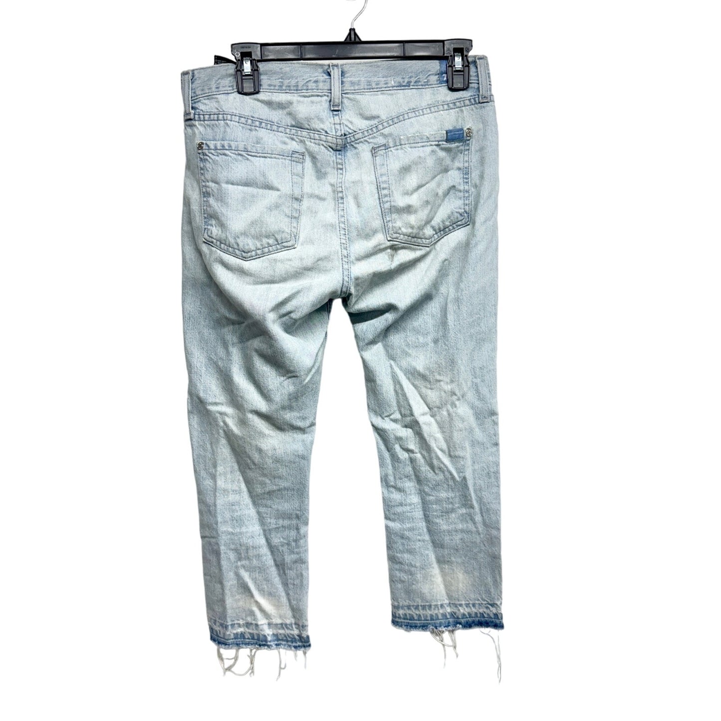 7 FOR ALL MANKIND women the cropped relaxed distressed skinny jean size 26