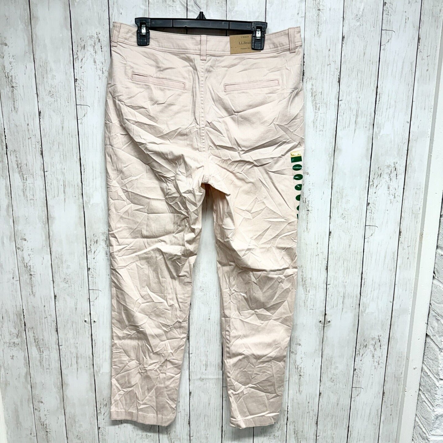 L.L Bean Pants Women Size 12R Favorite Fit Classic Slimming Pink Cotton Jean NWT
