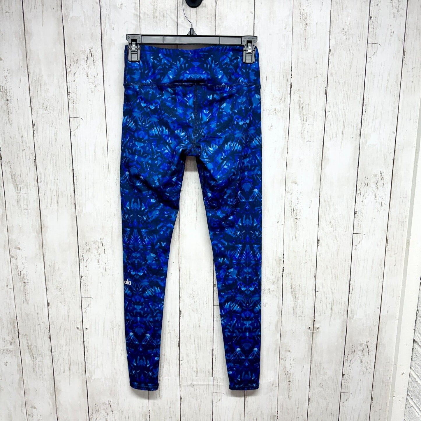 ALO Leggings Women XXS Airbrush Kaleidoscope Blue Ankle High Waisted Athletic