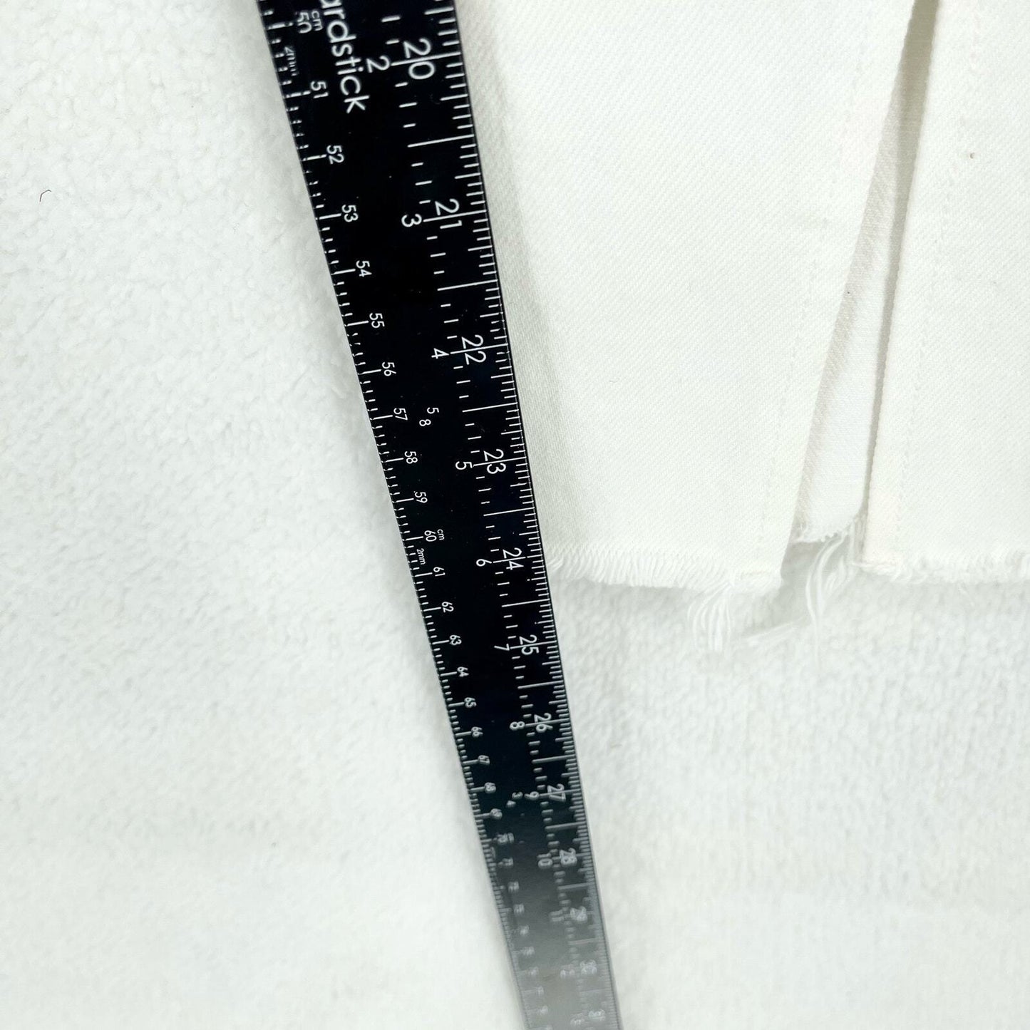 Grlfrnd Cheryl Ankle Skinny High Rise White Cotton 5 Pocket Jeans Size 28