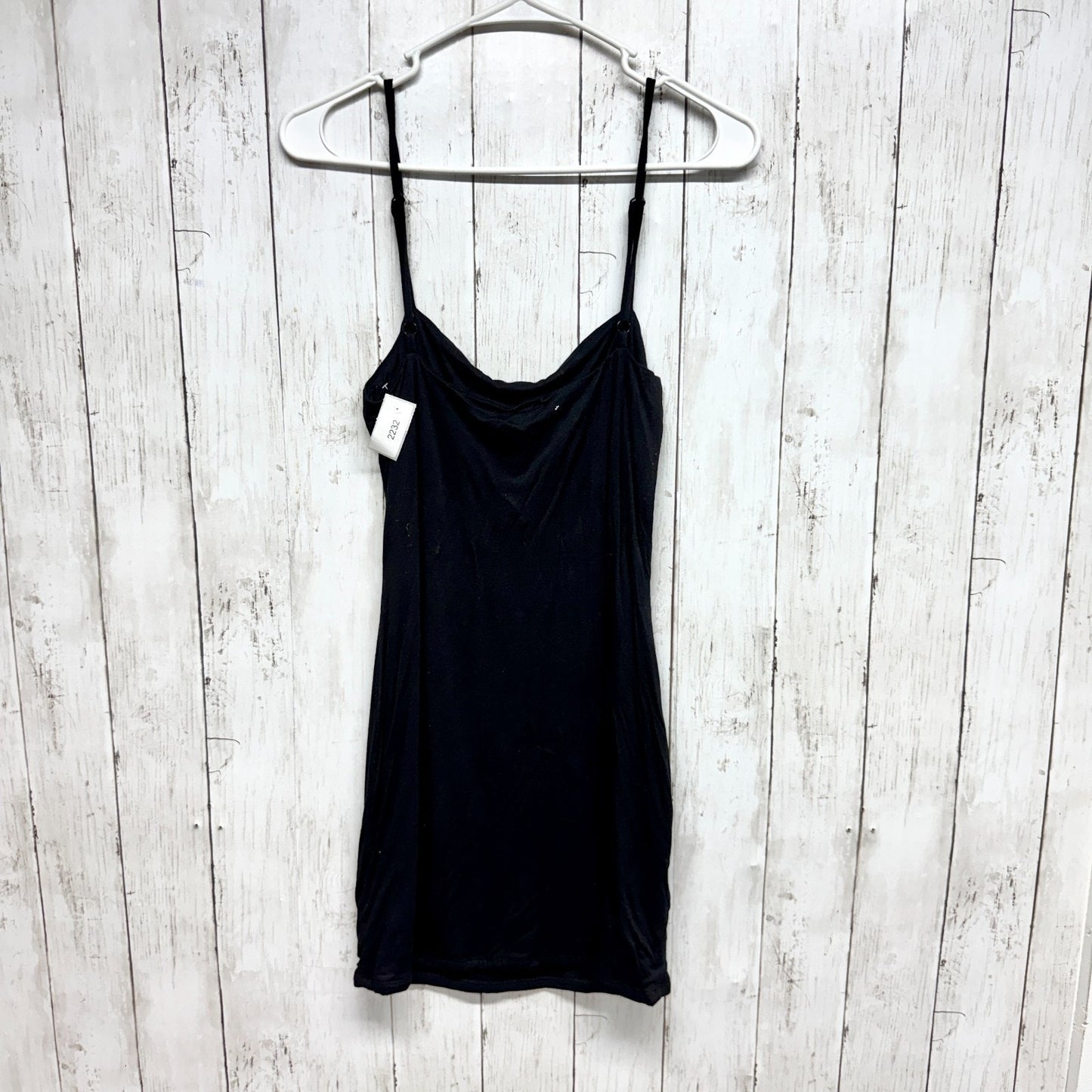Tobi Dress Women Size Small Black Sleeveless Sheath Stretchy Adjustable Straps