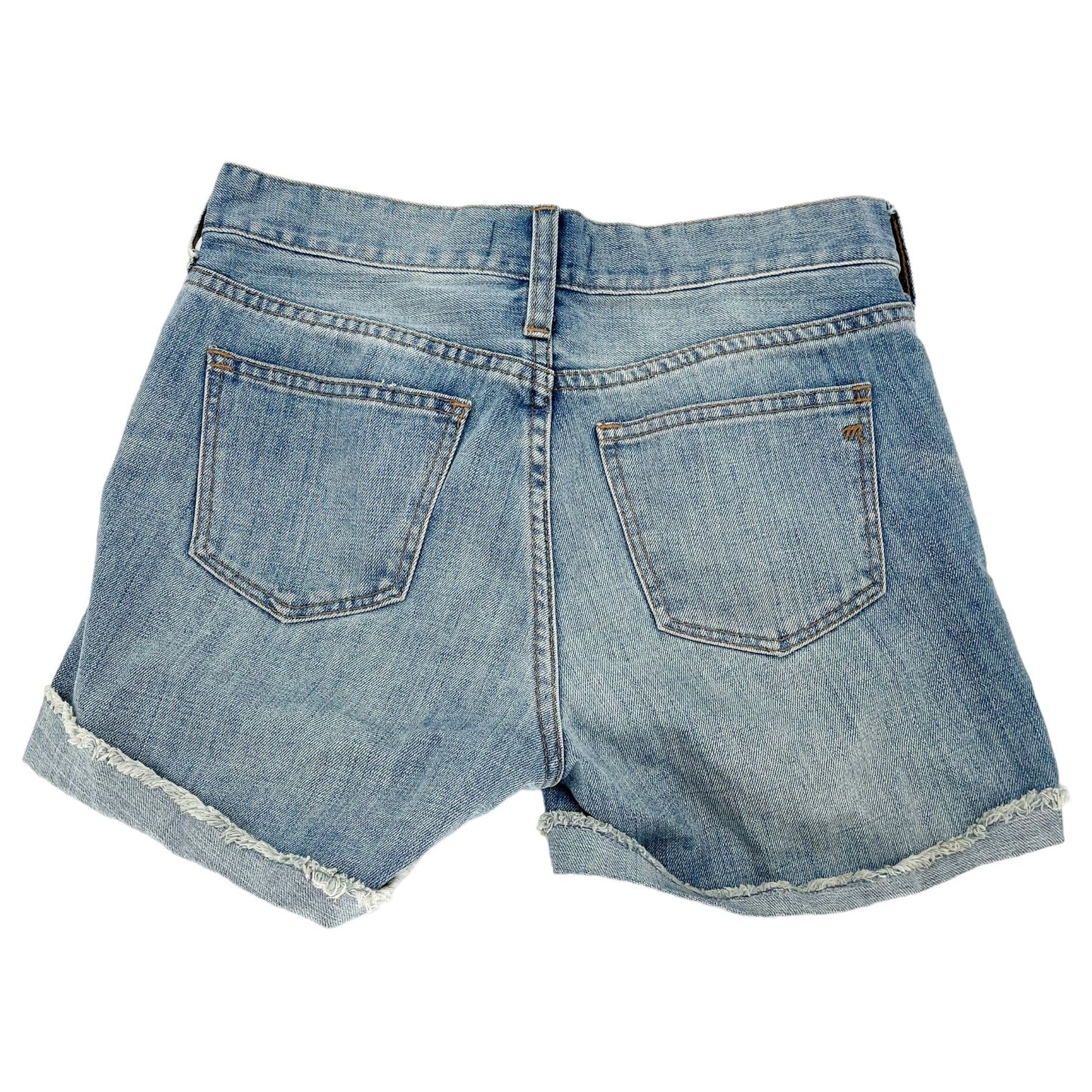 Madewell Distressed Cut Off Denim Shorts Light Wash Women's 24