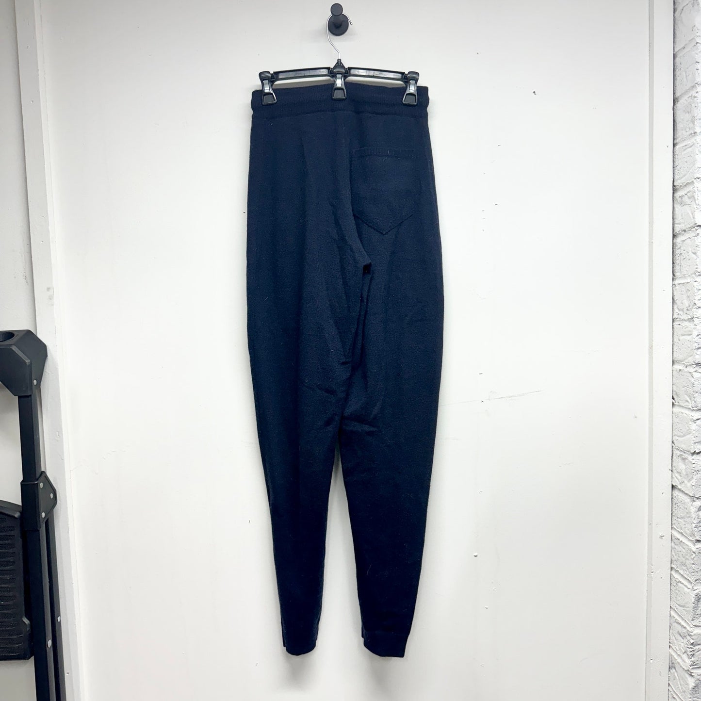Nanushka Womens Navy Blue Tie Waisted Ylia Knitted Track Pant Size Small