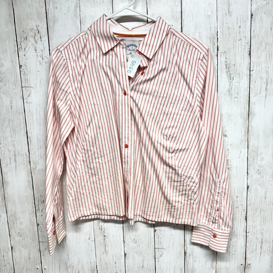 Brooks Brothers Blouse Women Size 6 Stripe Cotton Long Sleeve Button Down Shirt