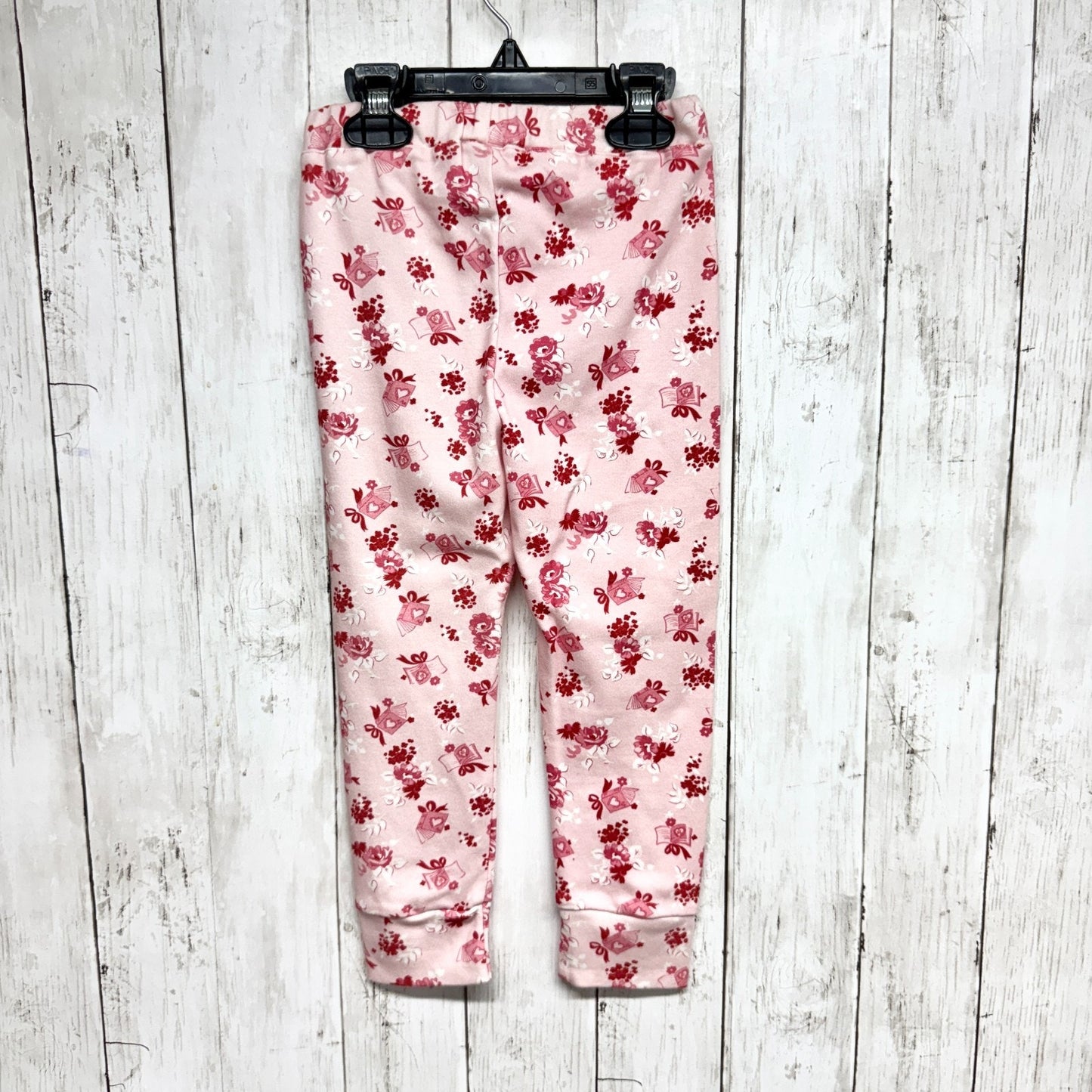 Hill House Pants Kids Sz 3-4Y The Tiny PJ Pants Love Letters Valentine Pink NWT