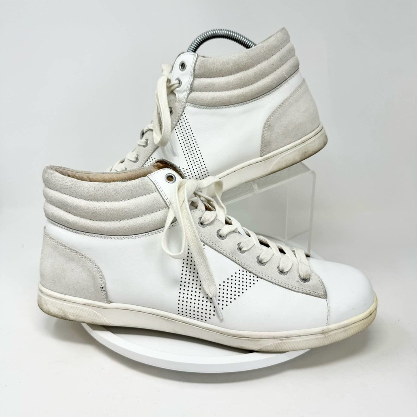 Vionic Mott Malcom Men's White High Top Comfort Lace Up Sneaker Size 12