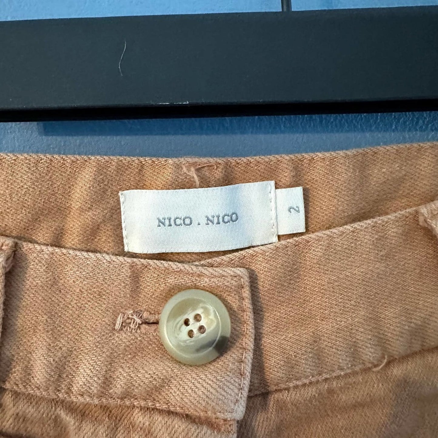 Nico Nico Women's Brown High Waisted Raw Hem Corduroy Shorts Size 2