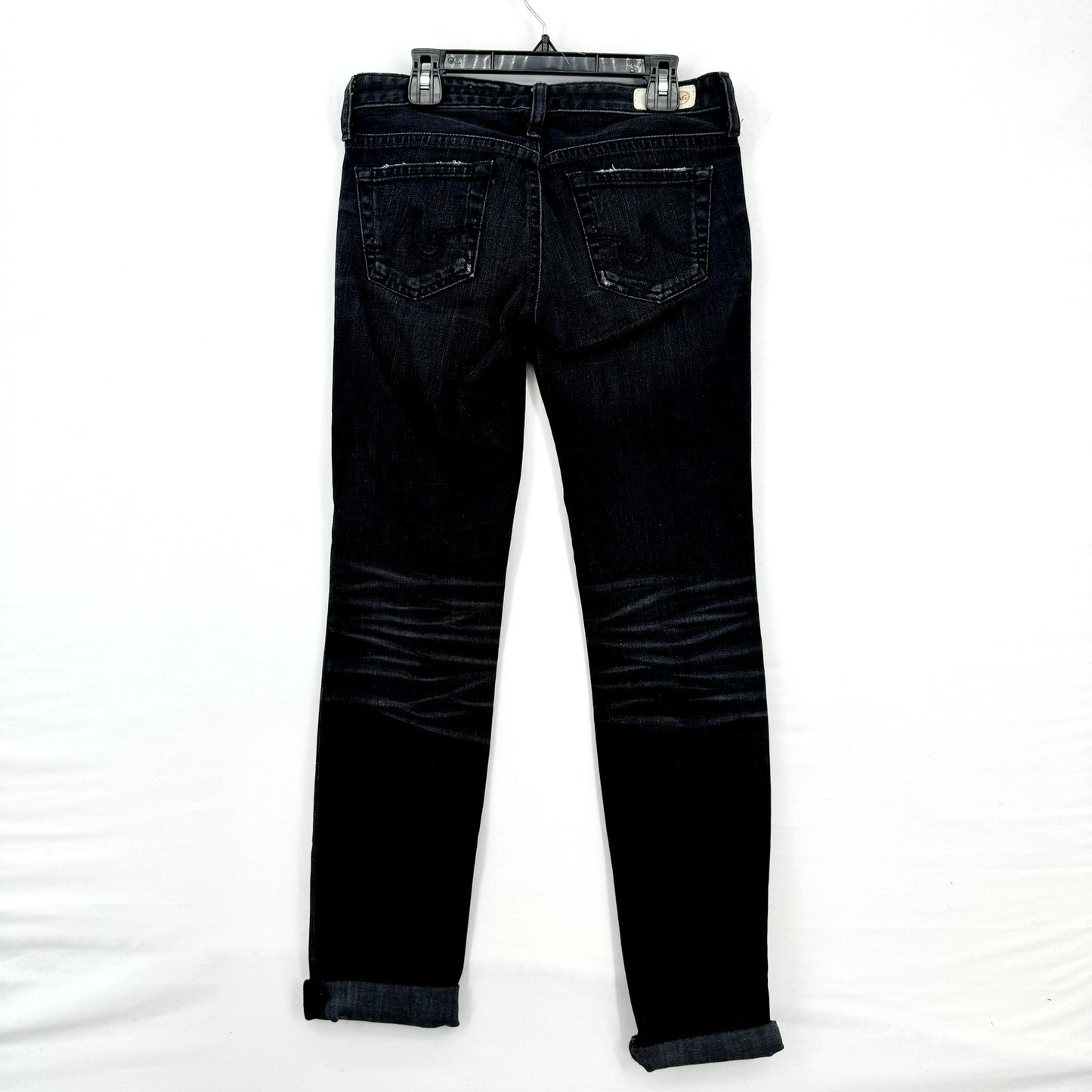 Adriano Goldschmied Silk Cigarette Skinny Black Cropped Jeans Size 25R