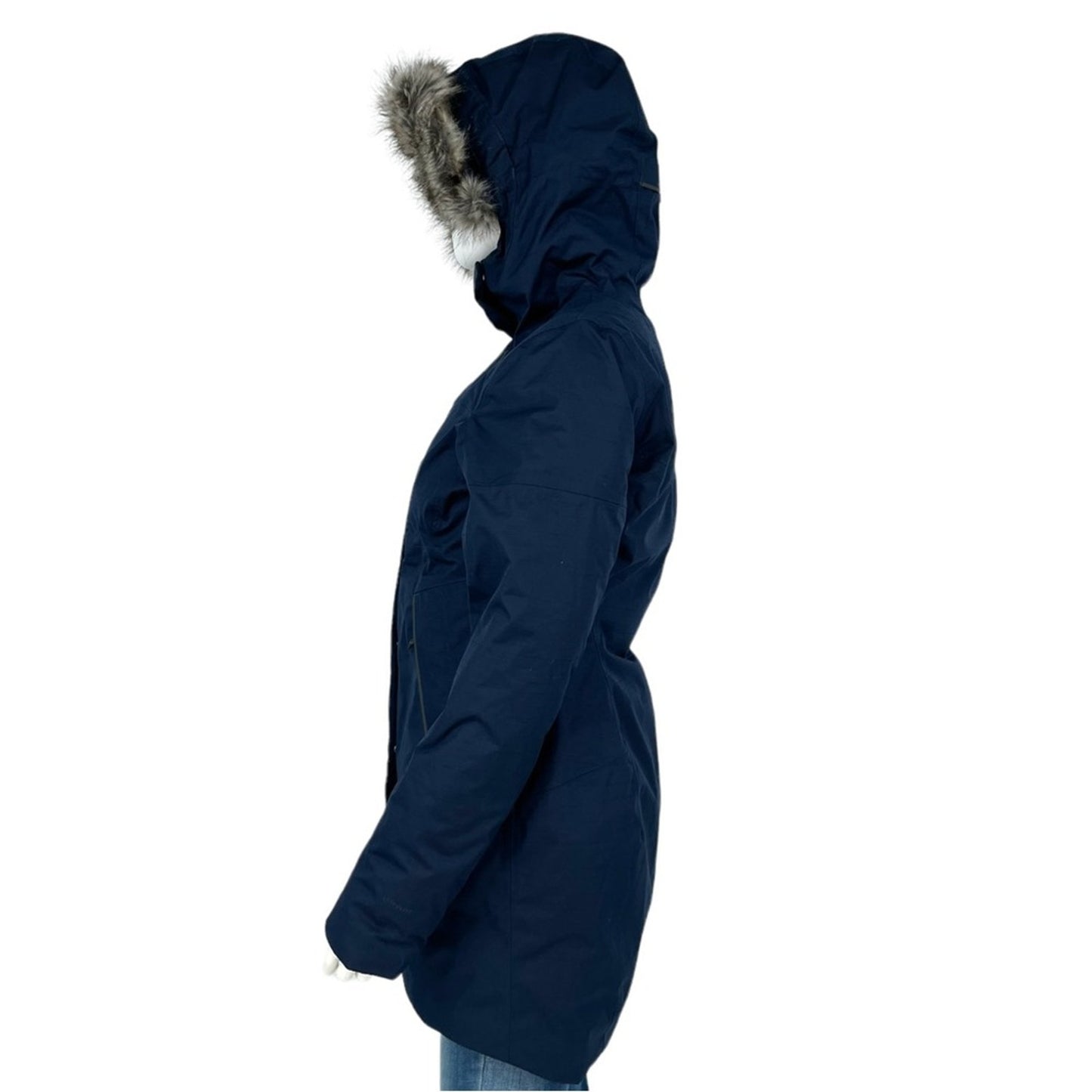 The North Face Women Far Northern Hooded Faux-Fur-Trim Parka Jacket Small