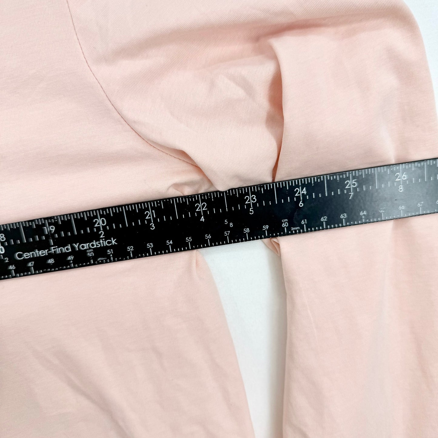CUTS CLOTHING Mens Light Pink Pima Long Sleeve Curve-Hem Tee Size XXL