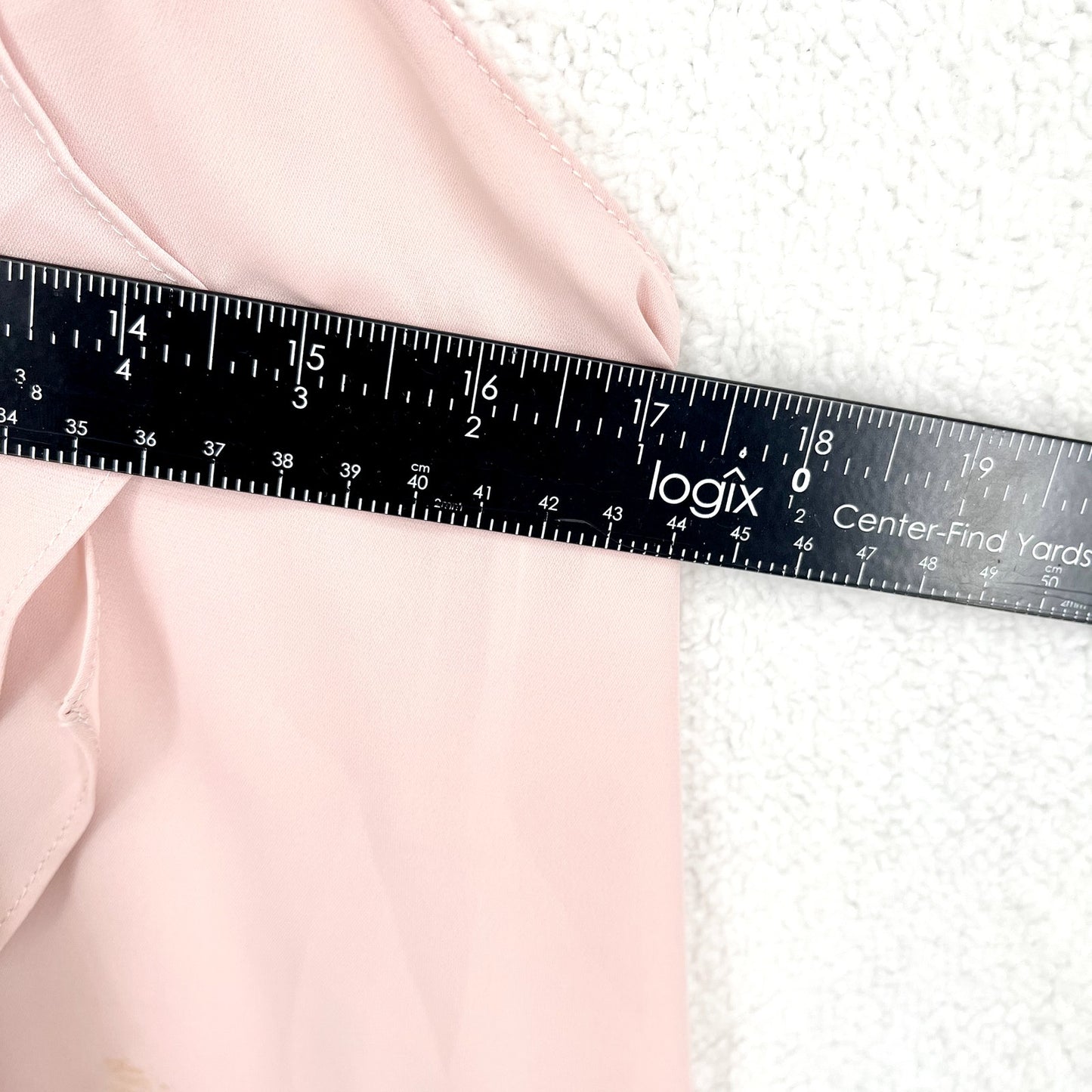 Amanda Uprichard Women's High-Neck Tie Back Asymmetrical Ruffle Light Pink Top