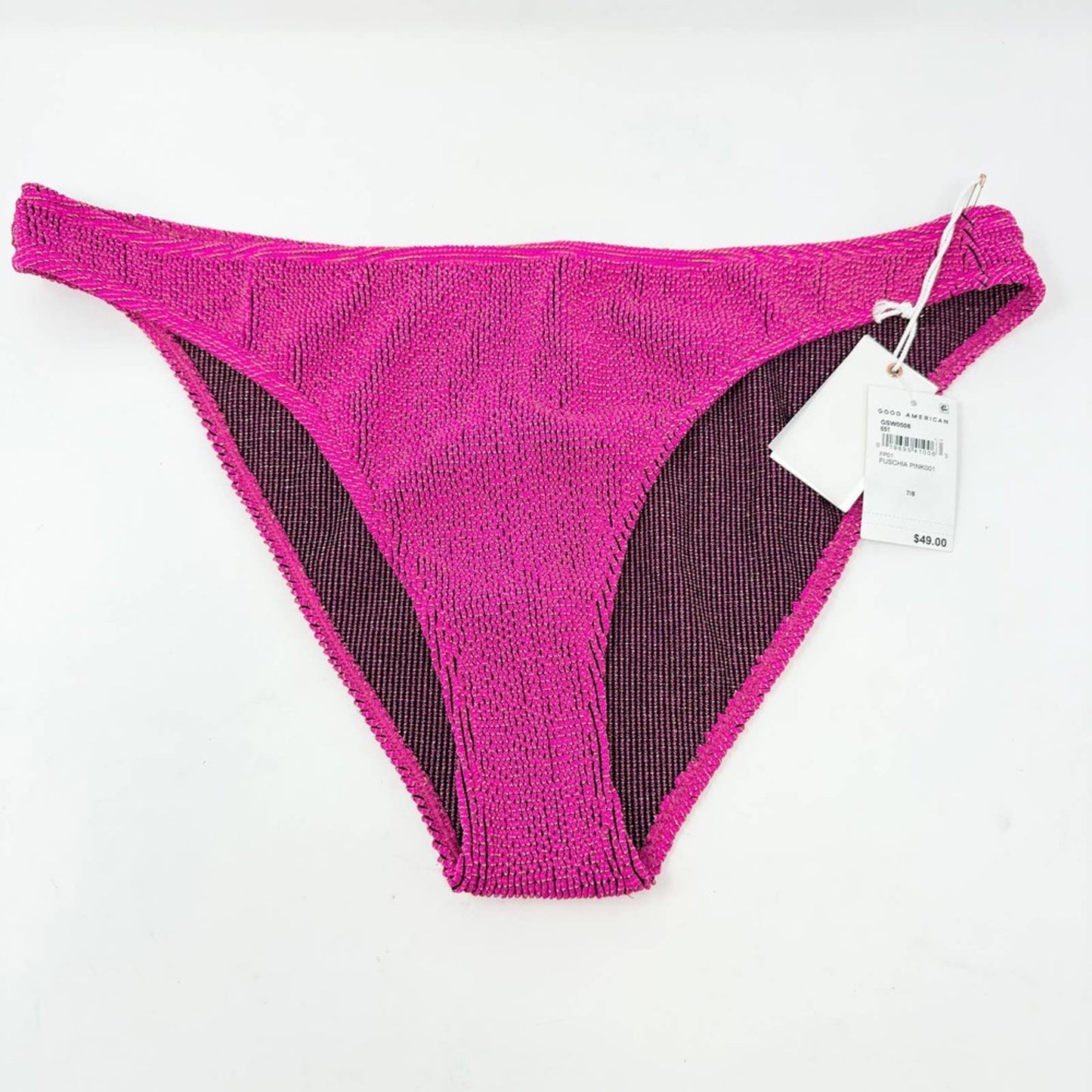 Good American Women Always Fits Good Waist Cheeky Bikini Bottom Pink Size 4X/5X