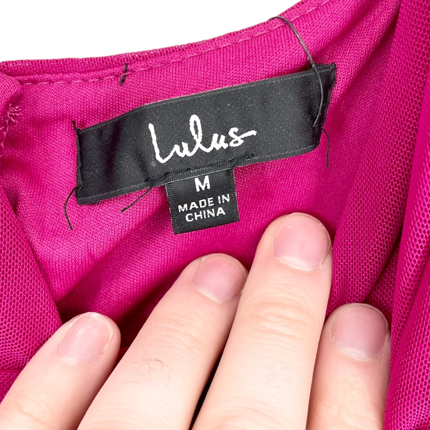 Lulu's NWT Women's Queen of the Evening Magenta Maxi Evening Dress - Size Medium