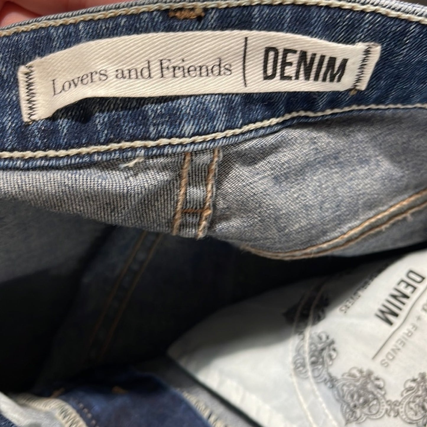 Lovers and Friends Mason High-Rise Skinny Jean Naples Distressed Blue Denim 25