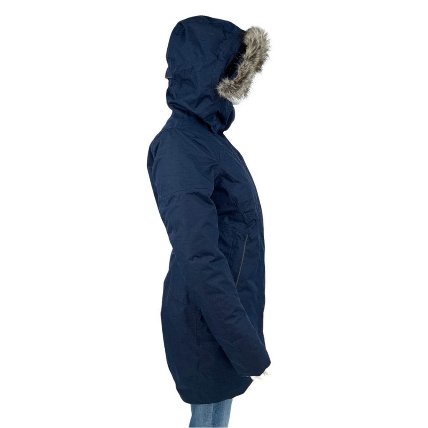 The North Face Women Far Northern Hooded Faux-Fur-Trim Parka Jacket Small