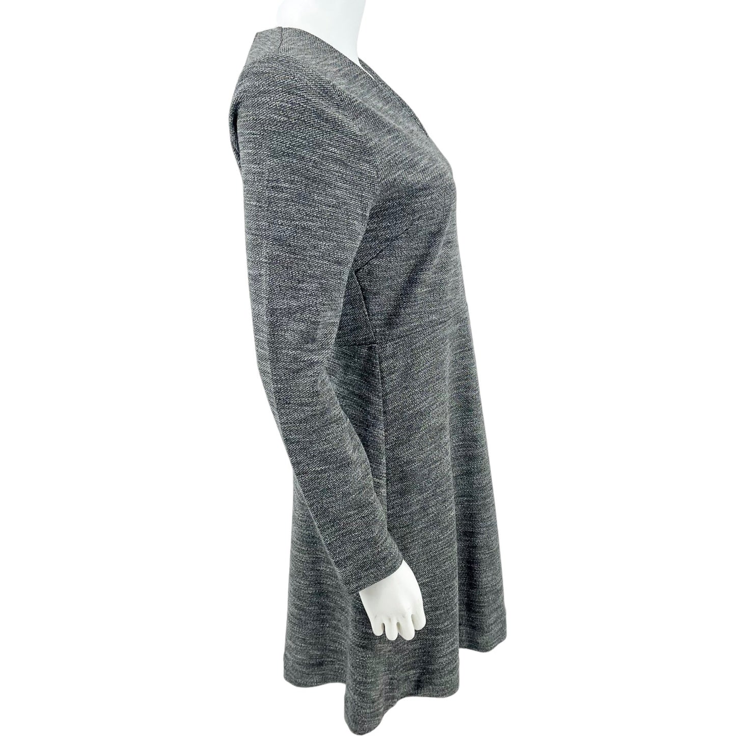 Madewell Women Bridgewalk V-Neck Mini Gray Dress Women's Size 10