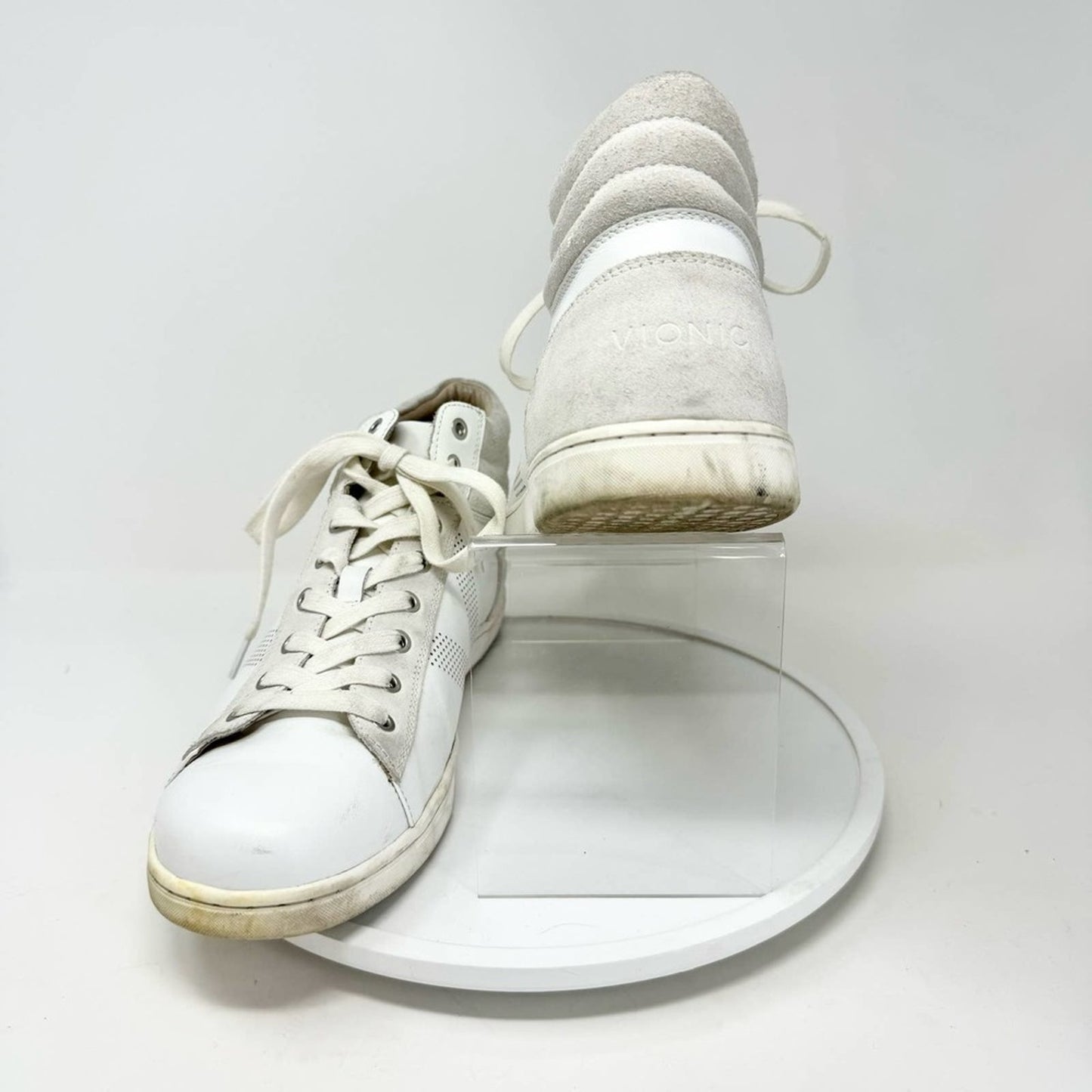 Vionic Mott Malcom Men's White High Top Comfort Lace Up Sneaker Size 12