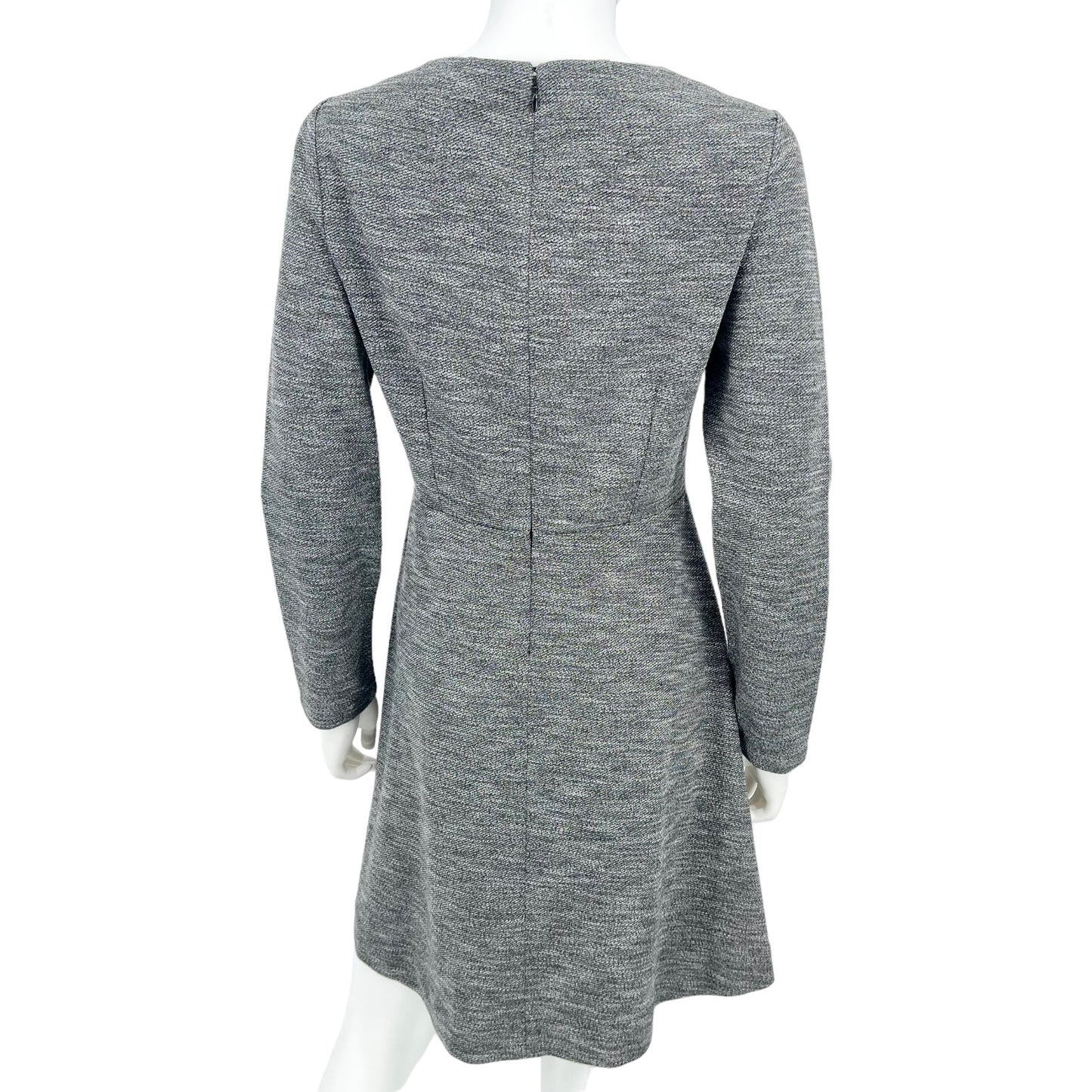 Madewell Women Bridgewalk V-Neck Mini Gray Dress Women's Size 10