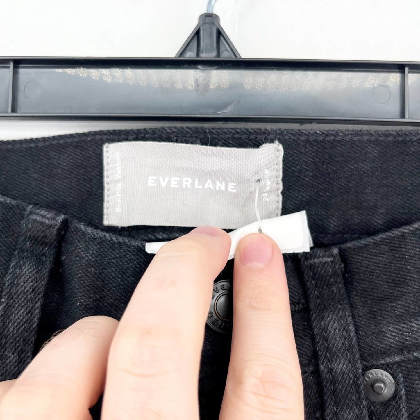 Everlane Women Low Rise The Way High Skinny Black Jean Size 24 Regular