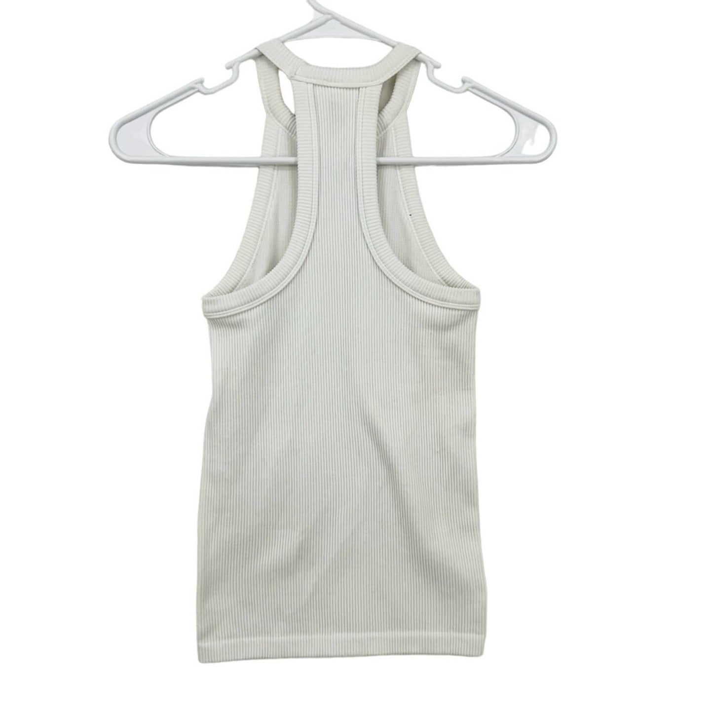COMMANDO Women Studio Ribbed Haltered Neck Tank Top White Size Small/Medium