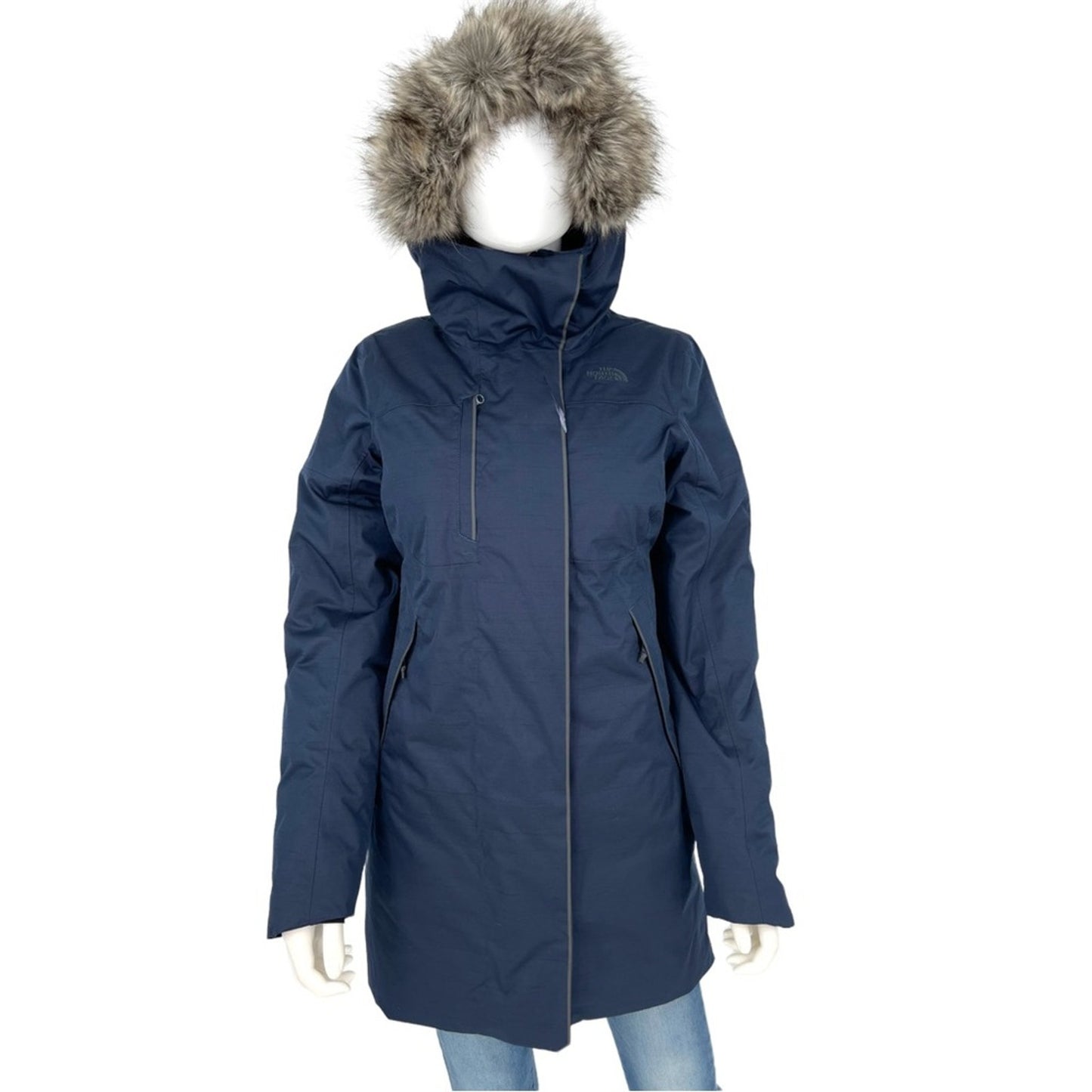 The North Face Women Far Northern Hooded Faux-Fur-Trim Parka Jacket Small