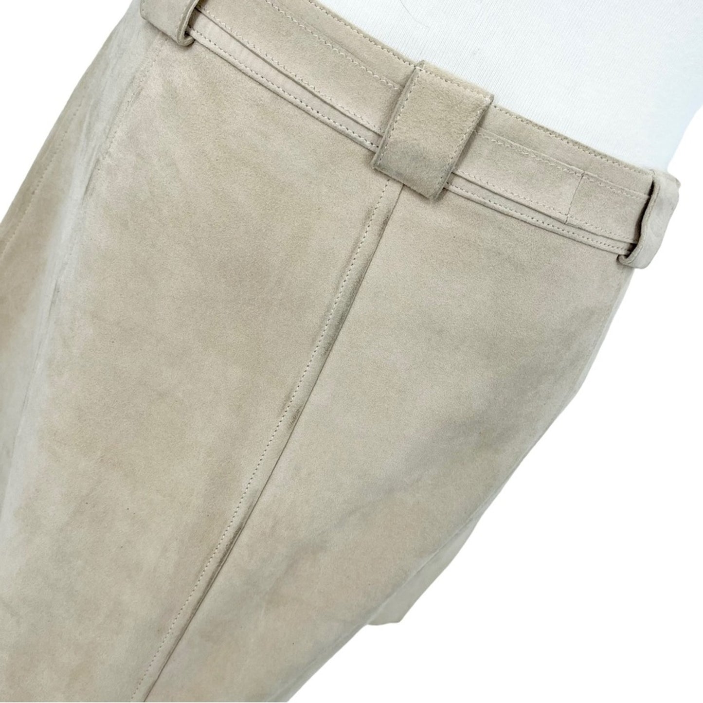 Madewell Women’s Faux Tan Suede Mini Leather Wrap Skirt Size 2