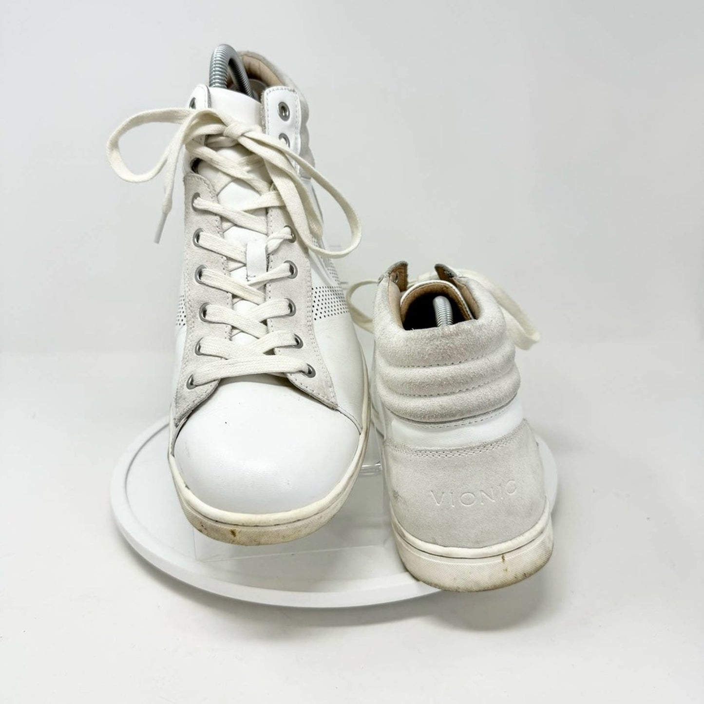 Vionic Mott Malcom Men's White High Top Comfort Lace Up Sneaker Size 12