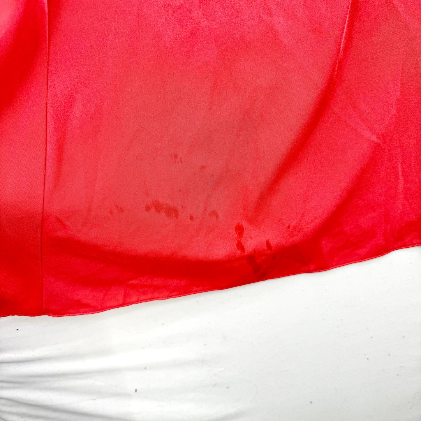 Love by Theia Women Coral Mermaid Cutout Halter Asymmetric Maxi Gown Size 14