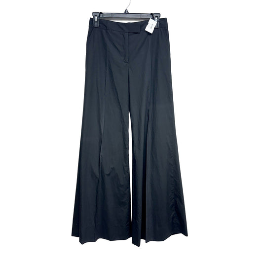 ETRO Women Black High-Rise Wide Leg Dress Pants Glossy Finish IT 40 US 10
