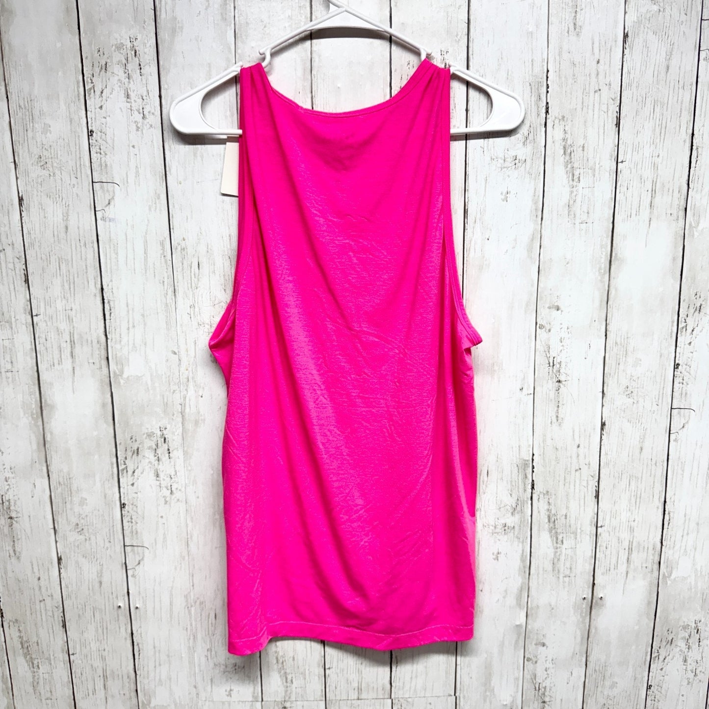 No Bull Shirt Women Size Medium Barbie Pink Scoop Neck Sleeveless Tank Top