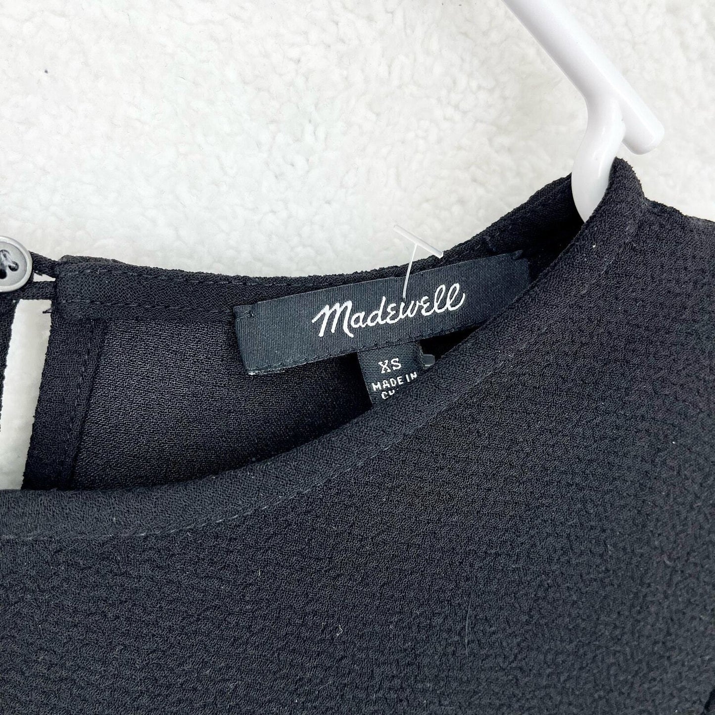 MADEWELL Tunic Women Size XS Thick Scoop Neck Short Sleeve Microfiber Blend