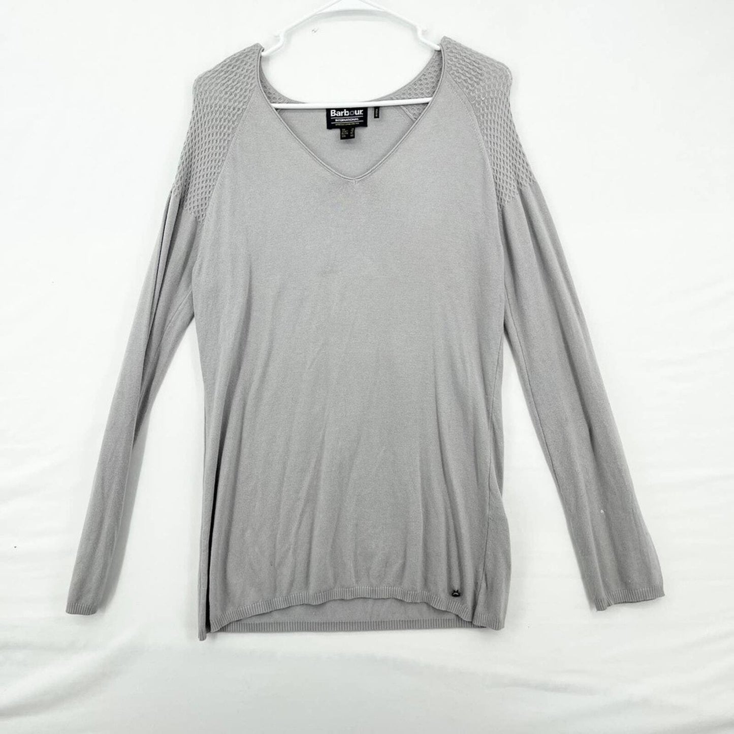 Barbour Merino Wool Long Sleeve Comfort Knit Light Sweater Size 10