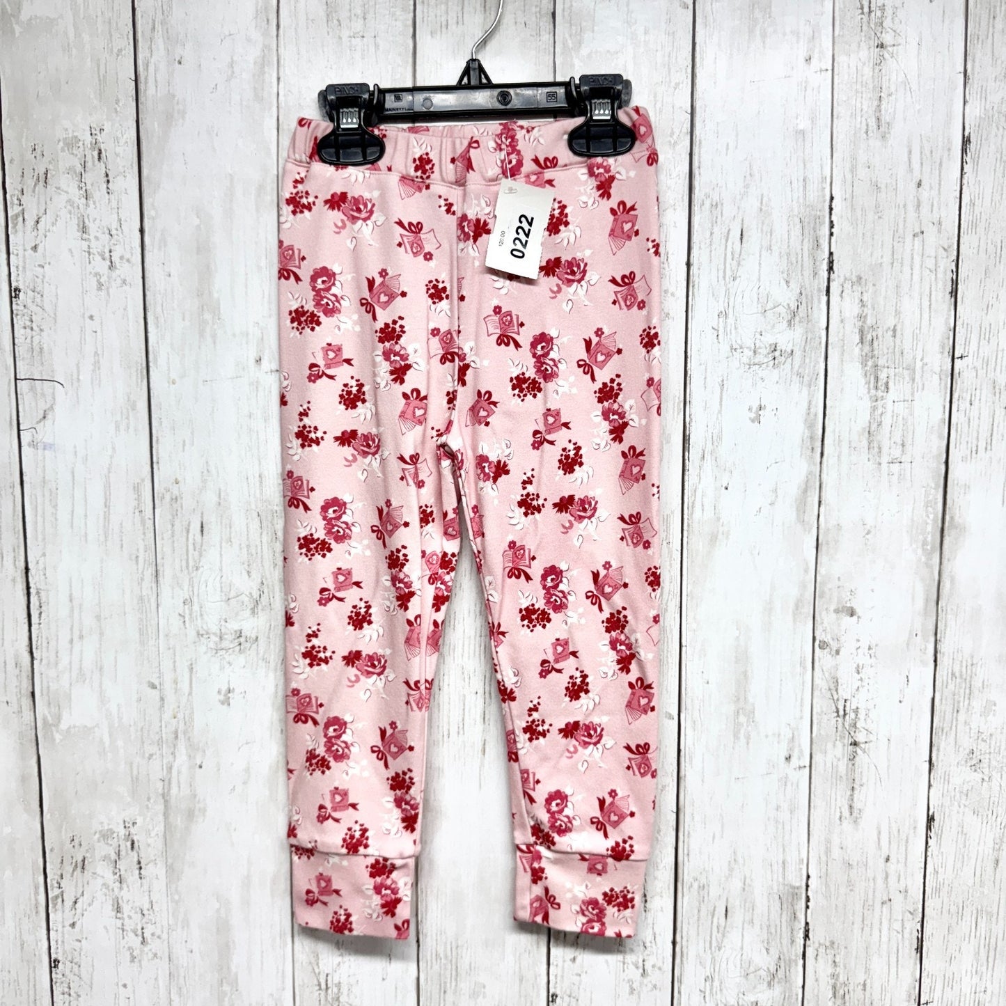 Hill House Pants Kids Size 2Y The Tiny PJ Pants Love Letters Valentine Pink NWOT