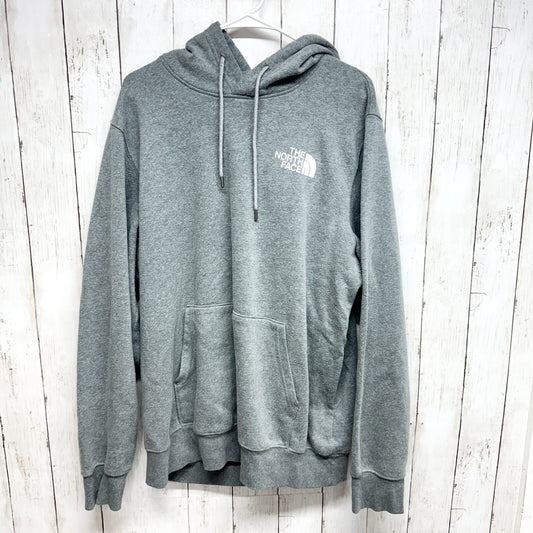 THE NORTH FACE Men's Sweater Size Small Pullover Grey Kangaroo Pockets Hooded