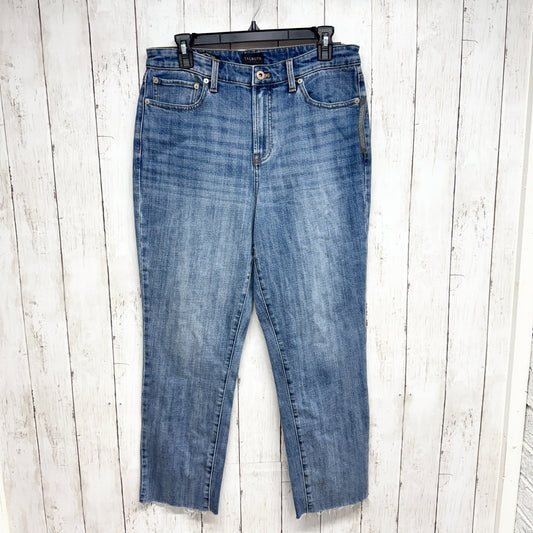 Talbots Pants Women 10 High Waist Straight Leg Modern Ankle Length Denim Jeans