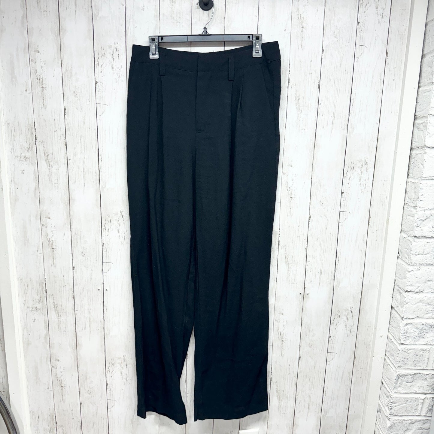 A NEW DAY Pants Women Size 8 Wide Leg High Waisted Trouser Dress Pants Cotton
