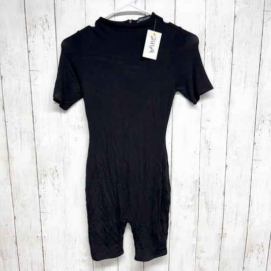 Naked Wardrobe Bodysuit Women Size Small Black The Jumpsuit Romper Zip Back