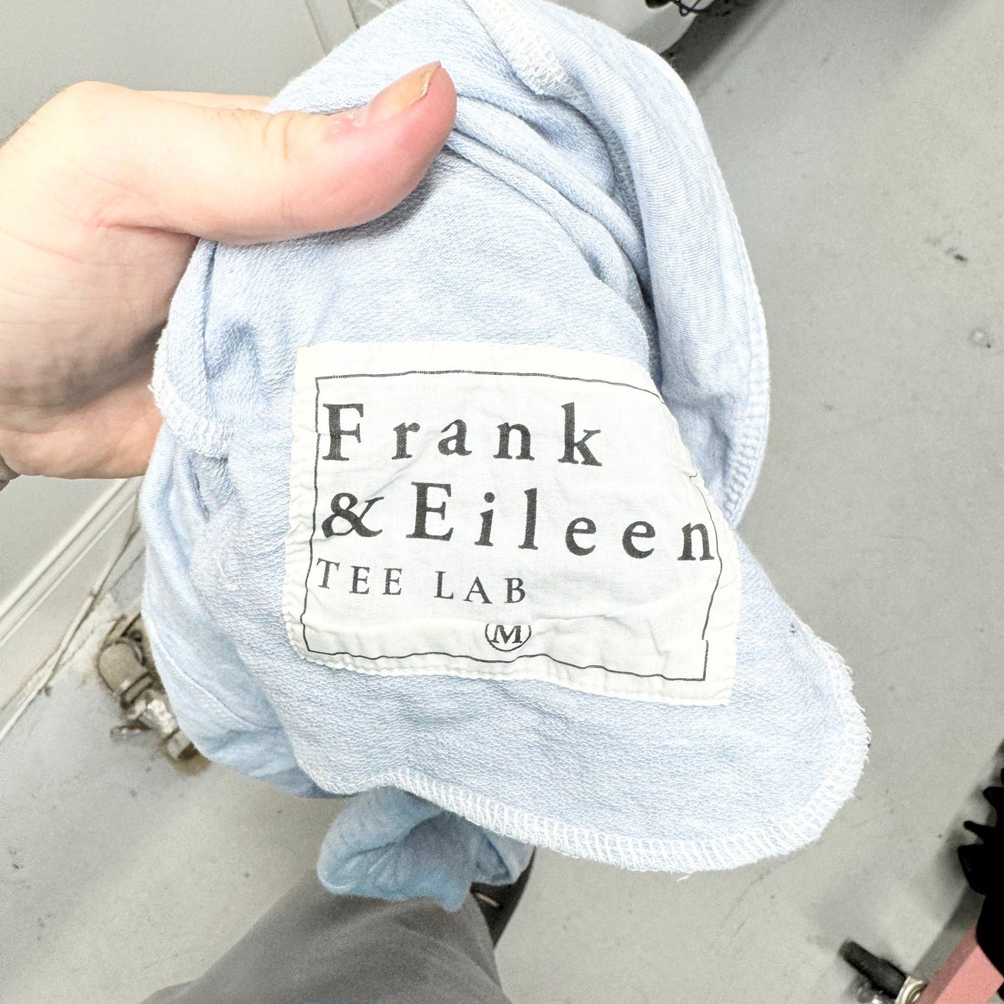 FRANK & EILEEN Christine Tulip Ankle Sweatpants Triple Fleece Light Blue Medium