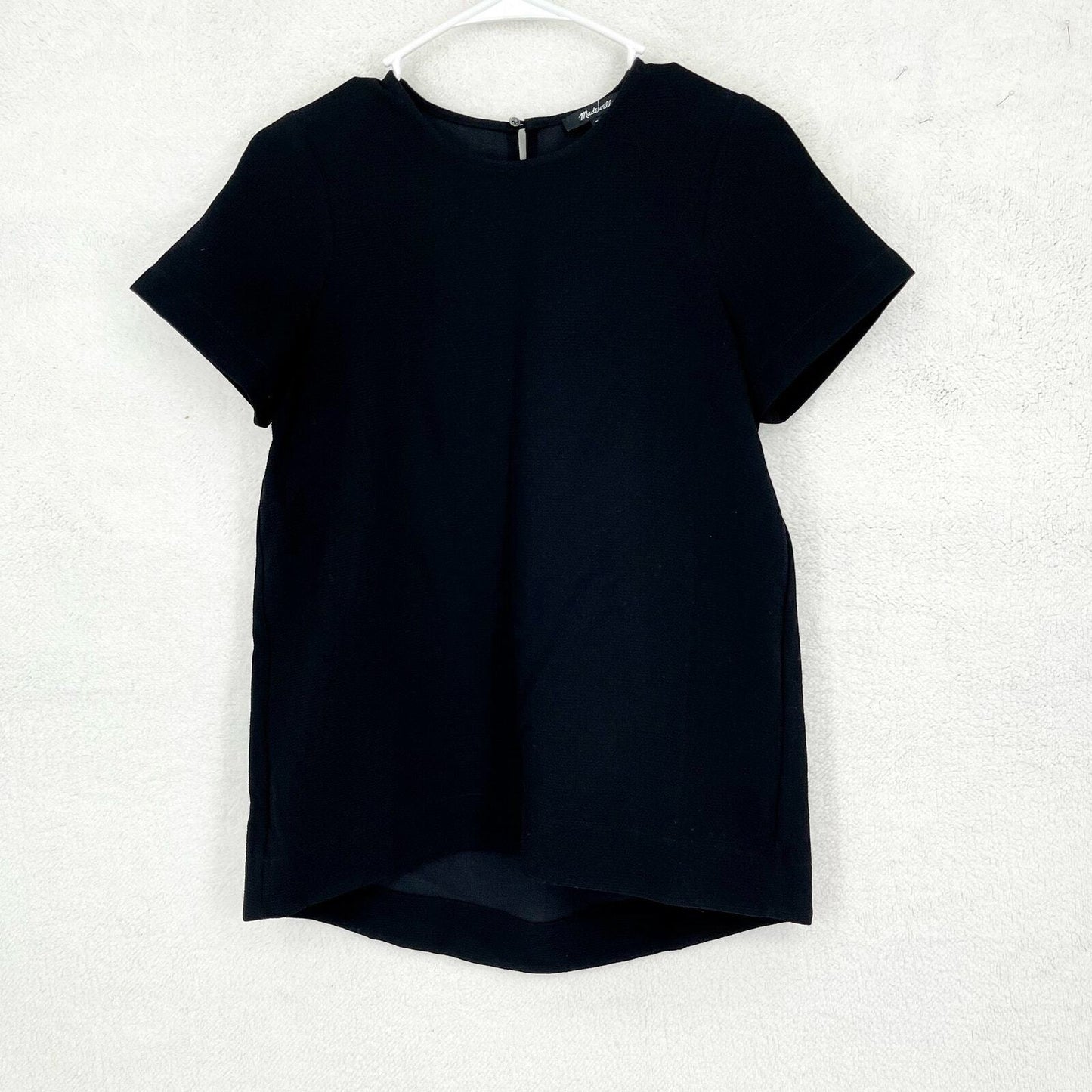 MADEWELL Tunic Women Size XS Thick Scoop Neck Short Sleeve Microfiber Blend