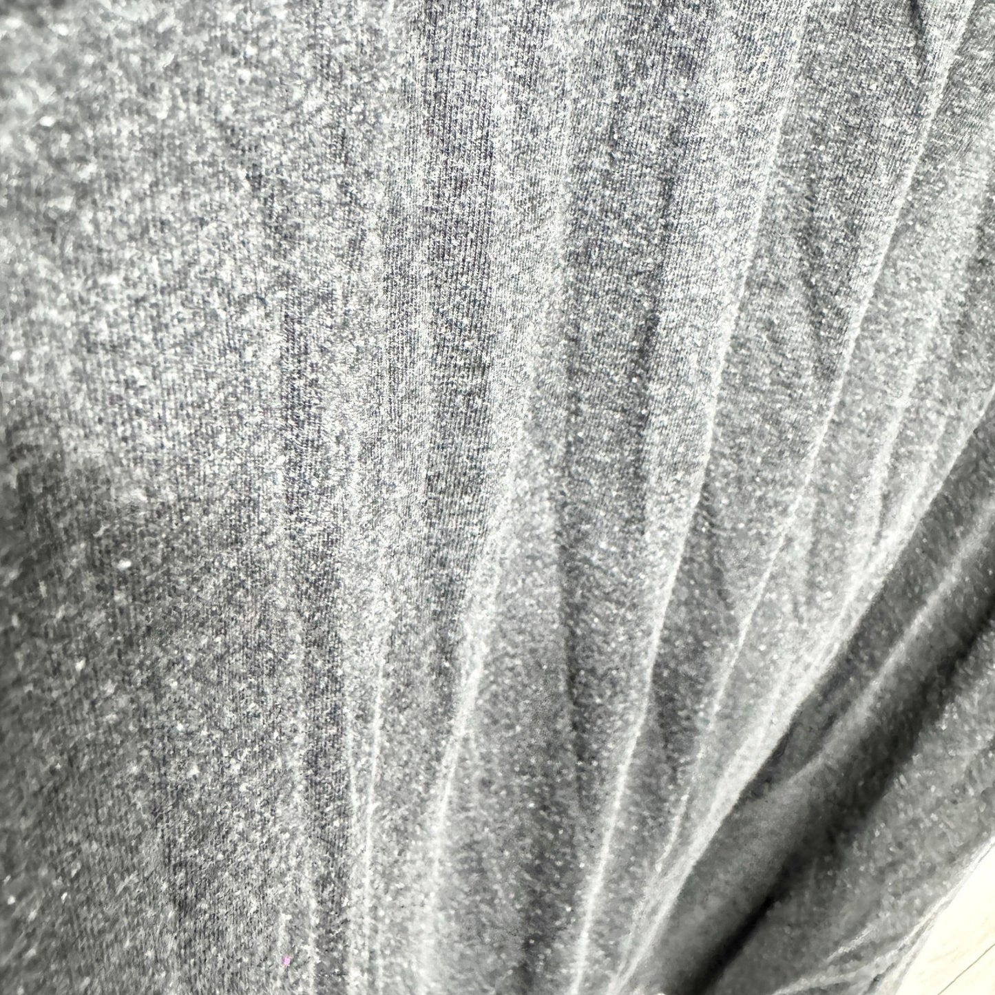 Prana Dress Women Size Small Gray Jersey V-Neck Sleeveless Shirred Waist Mini
