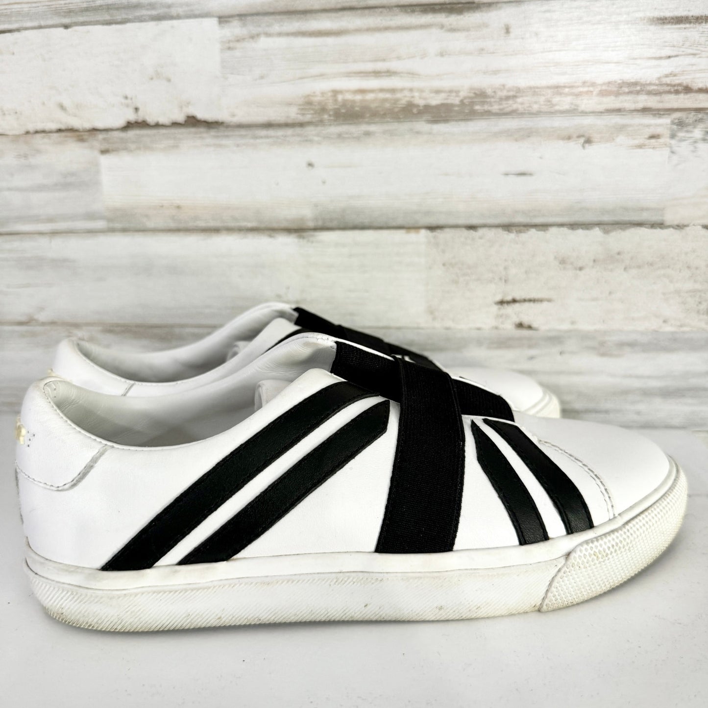 Burberry Youth Kids White Cedbury Brit Flag Leather Sneakers 35 Size 2.5 10-11Y