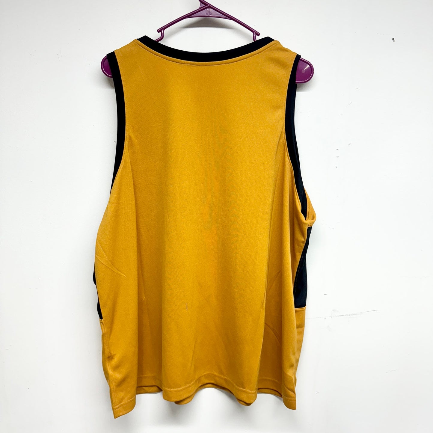 Nike Women Yellow Big Logo Swoosh Fly Dri-FIT Basketball Jersey Tank Size XXL
