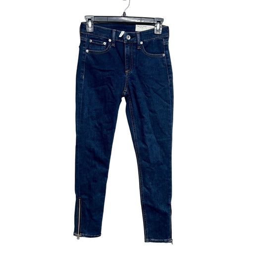 RAG & BONE Women Cate Mid Rise Slim Fit Skinny Indigo Jeans Heritag Size 25