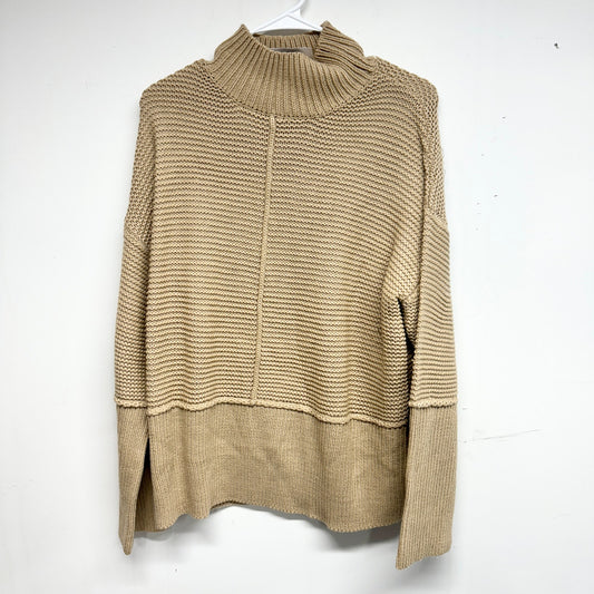 NA-KD Women Turtleneck Long Sleeve Waffle Knit Sweater Size Medium