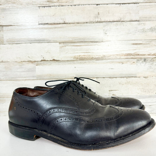 Allen Edmonds Longwing Blucher Derby Oxford Black Dress Shoes Size 10.5