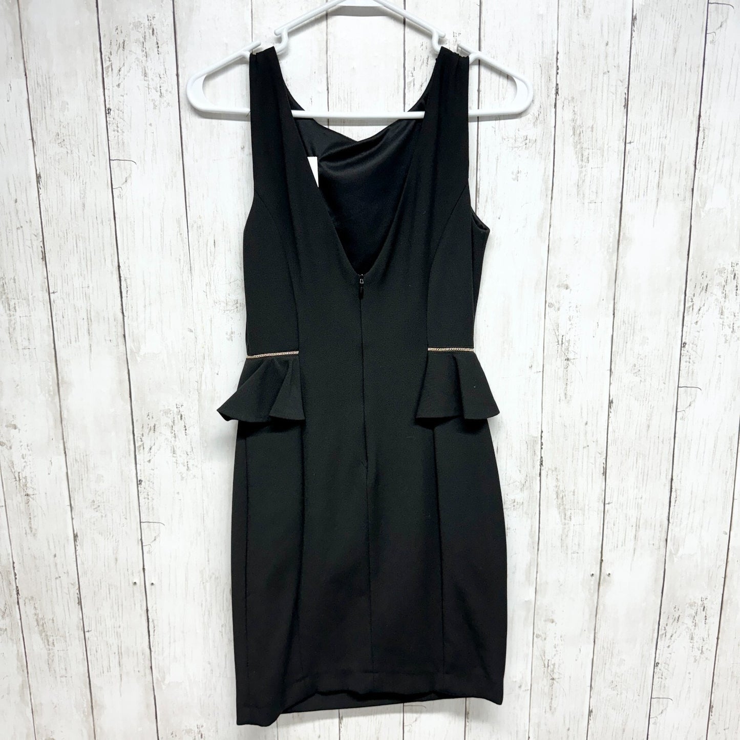 Zara Dress Women Size Small Black Sleeveless Mini A Line Pleated Full Zip