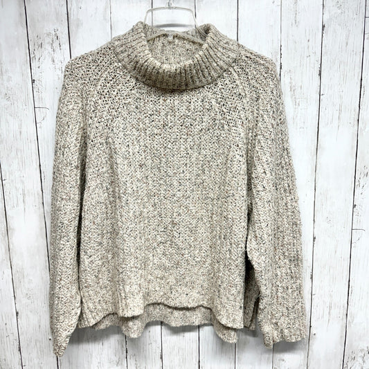 ANTHROPOLOGIE Silence + Noise Sweater Women Size M Grey Knit Abigail Turtleneck